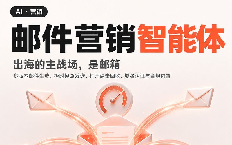 邮件营销智能体 产品海报